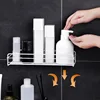 Bathroom Storage Rack Wall Mounted Non Perforated Corner Storage Rack Home Bathroom Shampoo Cosmetics Storage Drain Basket 4