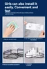 Hole-Free Bathroom Storage Rack Toilet Toilet Wall-Mounted Tripod Bathroom Sink Wall Storage Rack 3