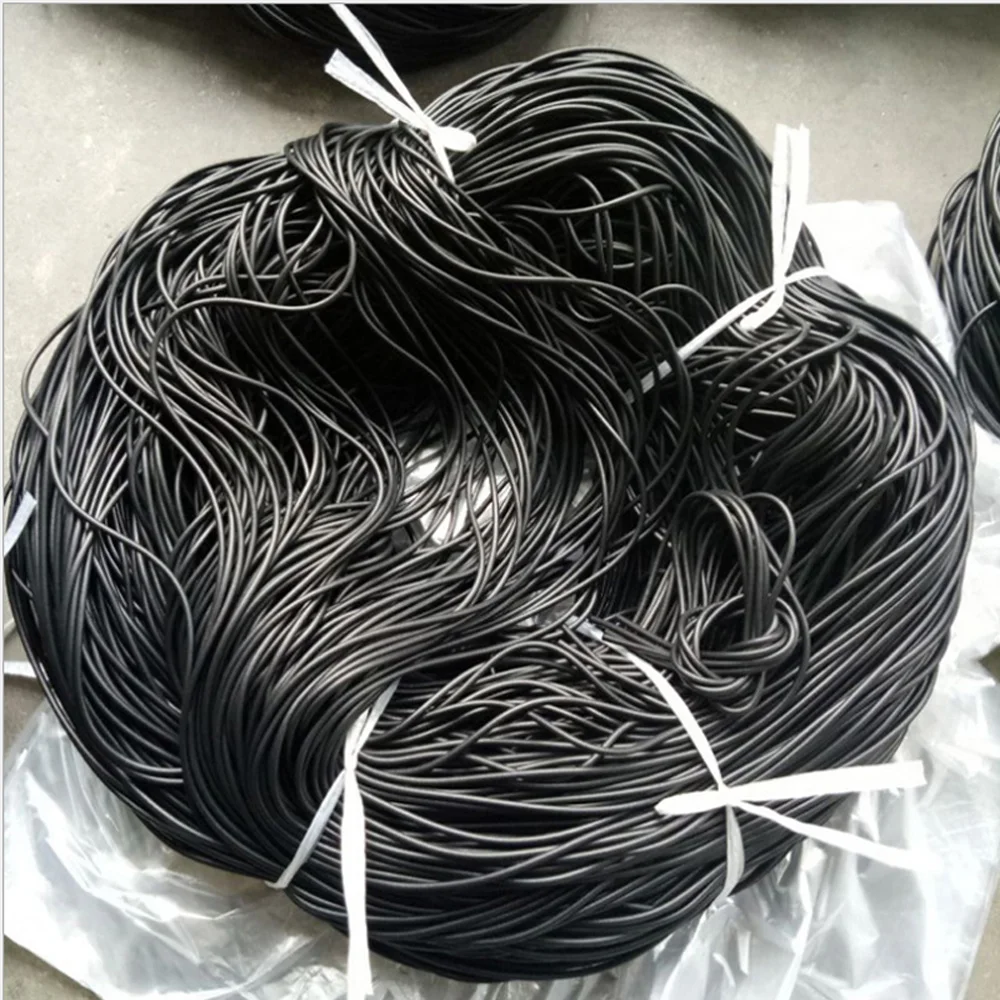 Round sponge wire black foam rubber EPDM gasket panel gasket diameter 2/3/4/5/6/7/8/9/10/12/14/16/18/20mm rubber gasket panel