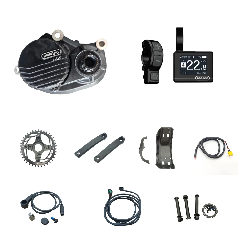 전기 자전거 바팡 M820 미드 드라이브 토크 모터 36V 43V 48V 250W DPC241 EB02 600C DZ41 C101 디스플레이 38T