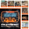 VEVOR Metal Detector for Adults & Kids with LCD Display 7 Modes DSP Chip Higher Accuracy Gold Detector 10'' Detection Depth 4