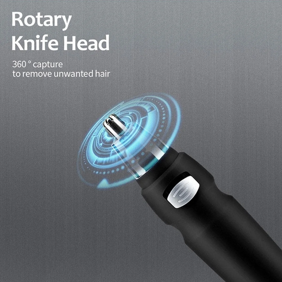 ABS Electric Trimmer Battery Powered Type Black Eyebrow Shaver Nose Hair Trimmers