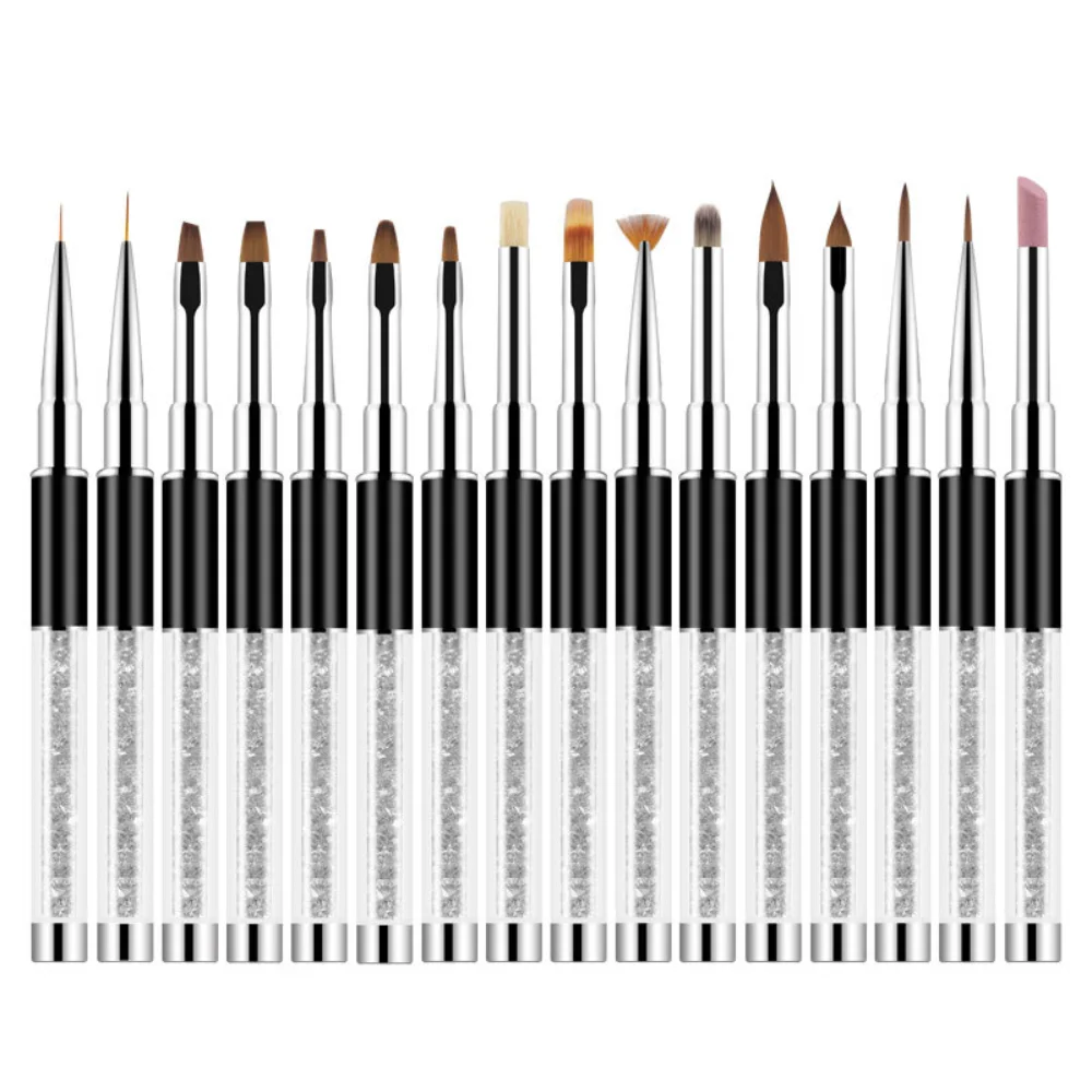 

Nail Art Acrylic Liquid Powder Carving UV Gel Extension Builder Painting Brush Lines Liner Drawing Pen Manicure Tools Nail Brush