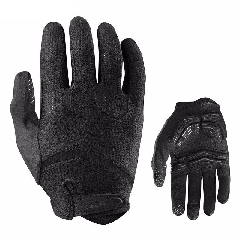 Red Long finger outdoor bicycle palm protection dynamic frame training MTB Road Cycling Gloves 4