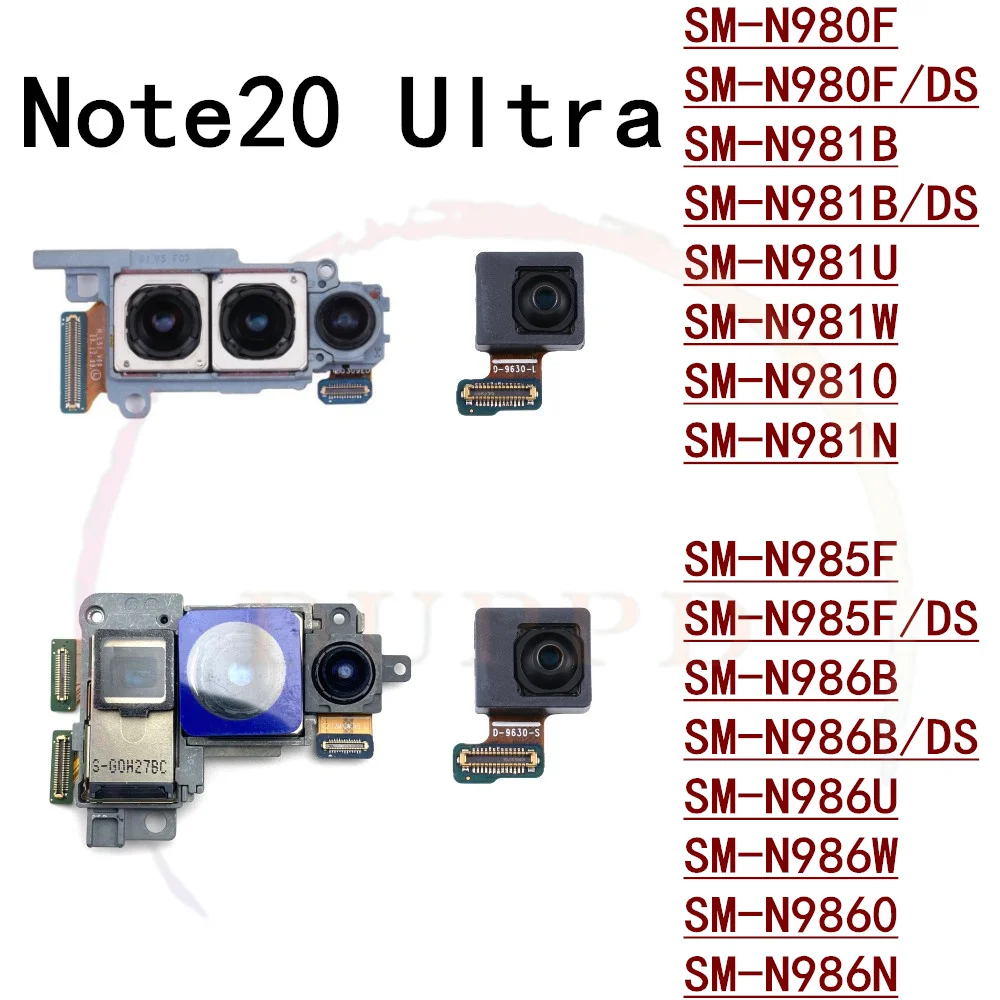Full Set Main Back And Front Facing Periscope + Wide Camera Flex Cable For Samsung Galaxy Note 20 Note20 Ultra 5G