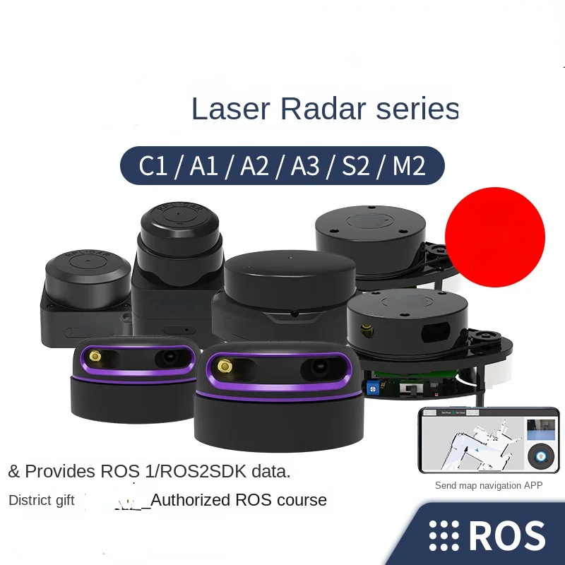 

Laser Radar Sensor Ros Car Slam Navigation Map Ranging A1 S2 C1