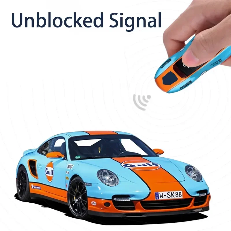 Key Case Cover Key Case #20 Gulf Memorial Version Porsche Macan Cayenne 718 Paramera 911 Modified Car Key Case Cover Fob Keychain Accessories
