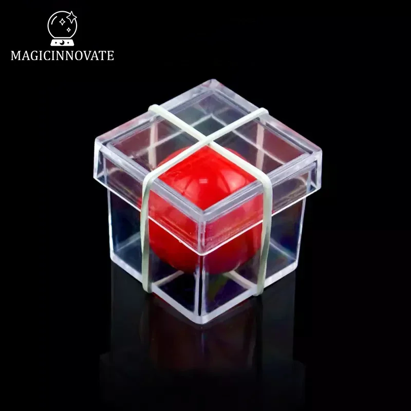 

1 Set Magia Props Ball Penetrating Through Box Professional Magician ConJuring Funny Magic Tricks Children's Toy