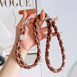 Versatile and Durable Universal Phone Crossbody Lanyard with Adjustable Anti - Loss Strap - Polyester / Nylon (Silver / Gray)