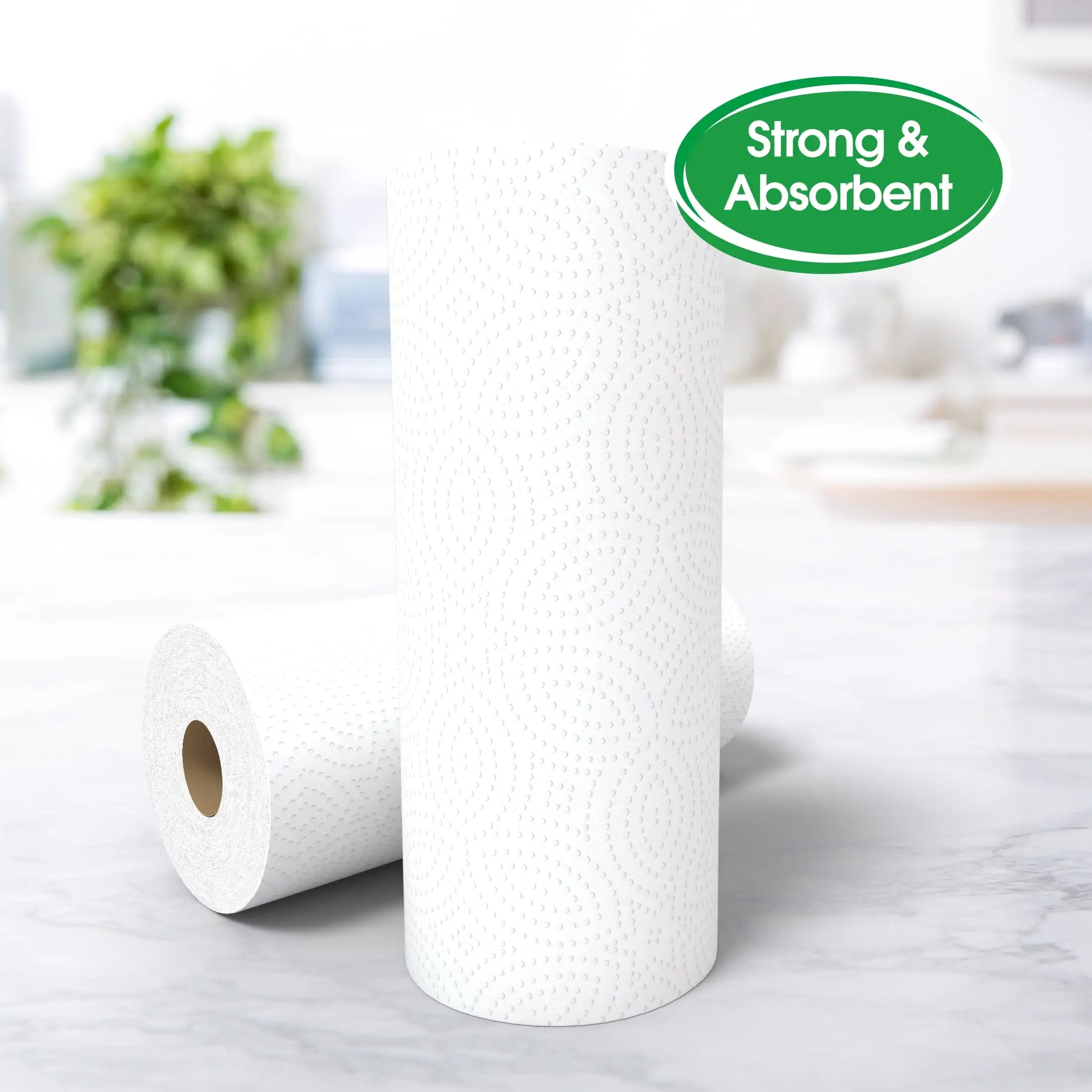 Everyday Strong Paper Towels Split Sheets 4 Triple Rolls Allow You To Clean Up Spills Grime Food Waste and More