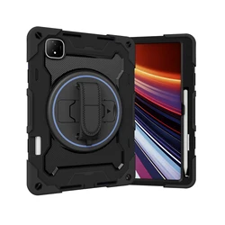 Universal 360 Rotating Stand Case for 12.3 - inch Tablets - Heavy Duty Rugged Cover (Case Only - Black)