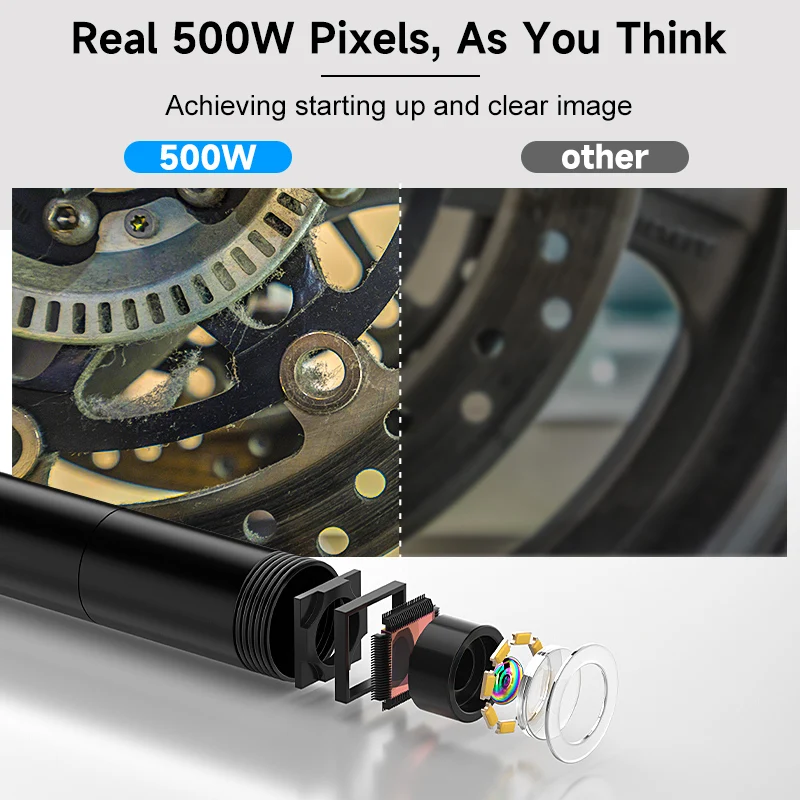 Wireless Endoscope Autofocus 8mm Inspection Camera for iPhone/Android 1920P HD IP67 WiFi Borescope for Pipe Car Sewer inspection camera,mini endoscope camera