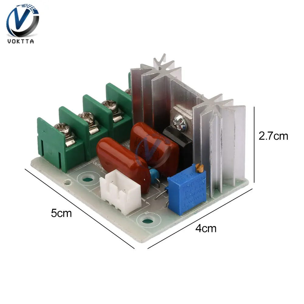 AC 50-220V Motor Speed Controller Adjustable Voltage Regulator Dimming SCR Motor Temperature Speed Controller Governor Module motor speed controller voltage regulator electric motor speed controller