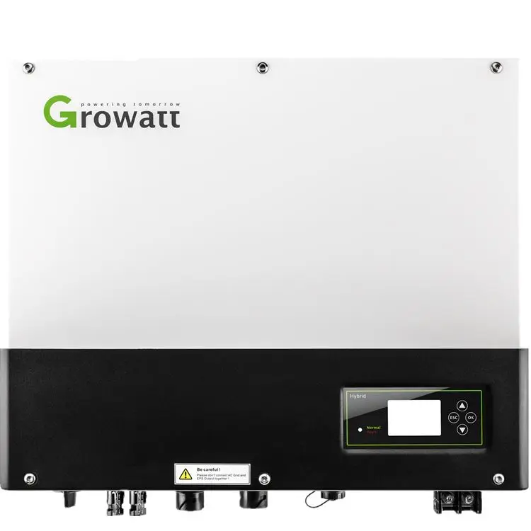 Growatt 5Kw 6Kw 8Kw 10Kw Inverter Ibrido On/Off Grid Solare Trifase