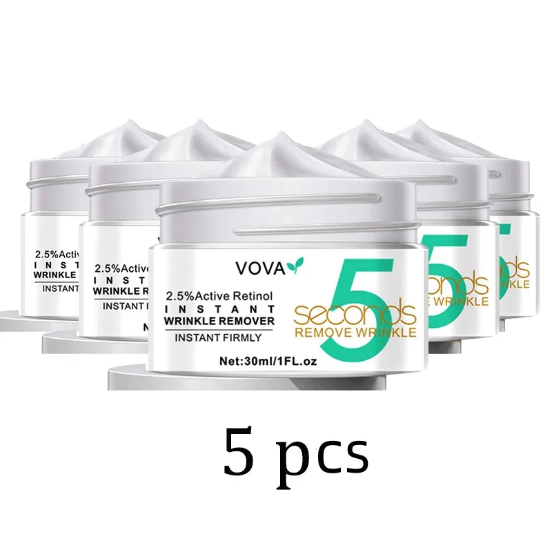 2-5Pcs Crema per la rimozione istantanea delle rughe al retinolo 5 secondi Lift Firm Anti-invecchiamento Migliora il gonfiore Dissolvenza Linee sottili Prodotto per la cura del viso_voghion.com