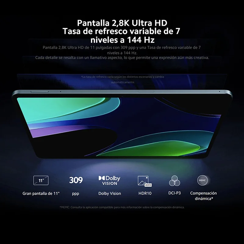 Xiaomi Pad 6 Tablet,Tela de 11