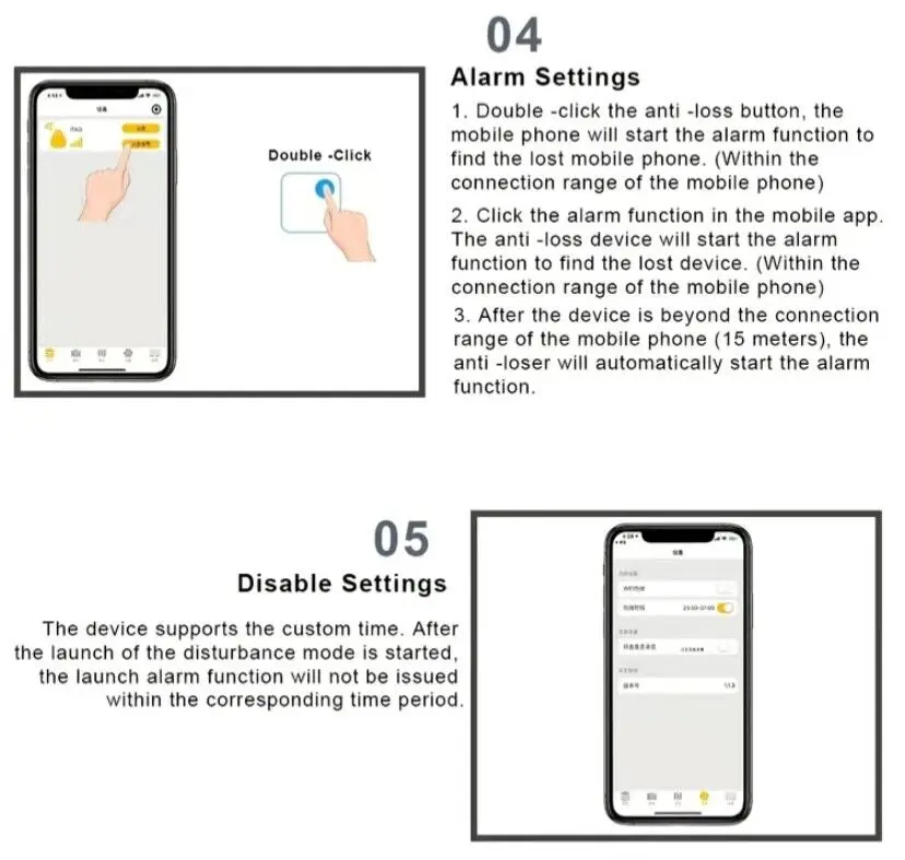Mini Anti Loss Device Tracker Bluetooth-compatible Elderly Children Pet Loss Prevention Equipment Elder SOS Tracker