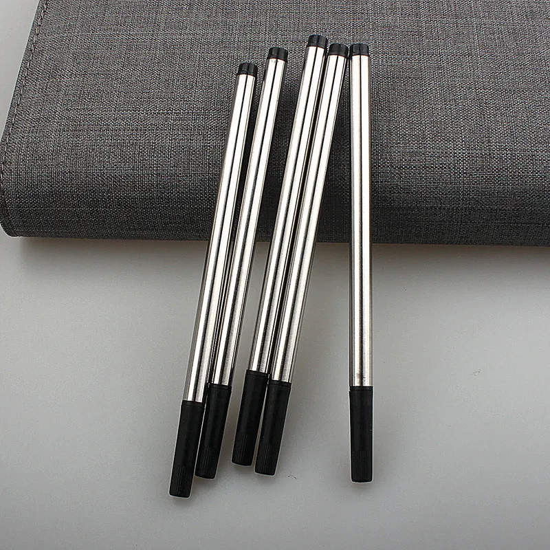 Hight Quality 5/10pc Blue Or Black Offer Special Roller Ball Pen Ink Refills Ballpoint Pen Refill Office School 6
