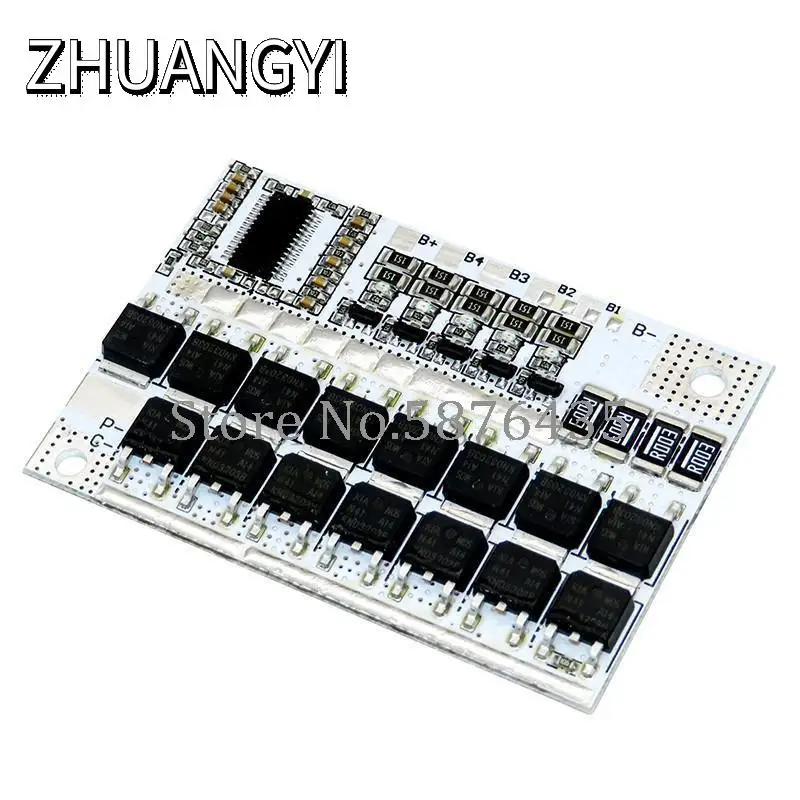 3S/4S/5S Bms 12V 16.8V 21V 3.7V 5S 100A Li-Ion Lmo Circuito Di Protezione Batteria Al Litio Carica Bilanciamento Li-Polimero