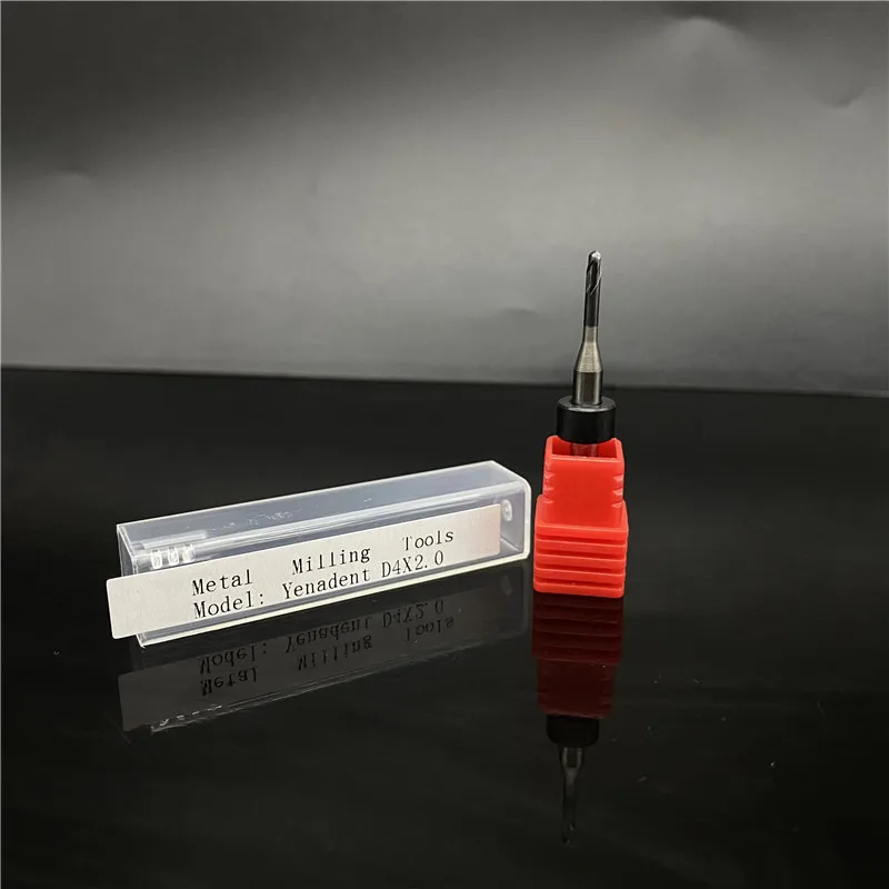 Strumenti Di Fresatura Per Laboratori Odontotecnici Compatibili Con Yenadent Dc 40 Machine To Mill Metal Titanium Disc In Cadcam Con Gambo 4.0Mm