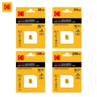 3Pcs KODAK Original U3 Micro Sd Card 128GB 256GB High Speed Microsd Memory Card HK HD Video TF card for Phone&Cameras