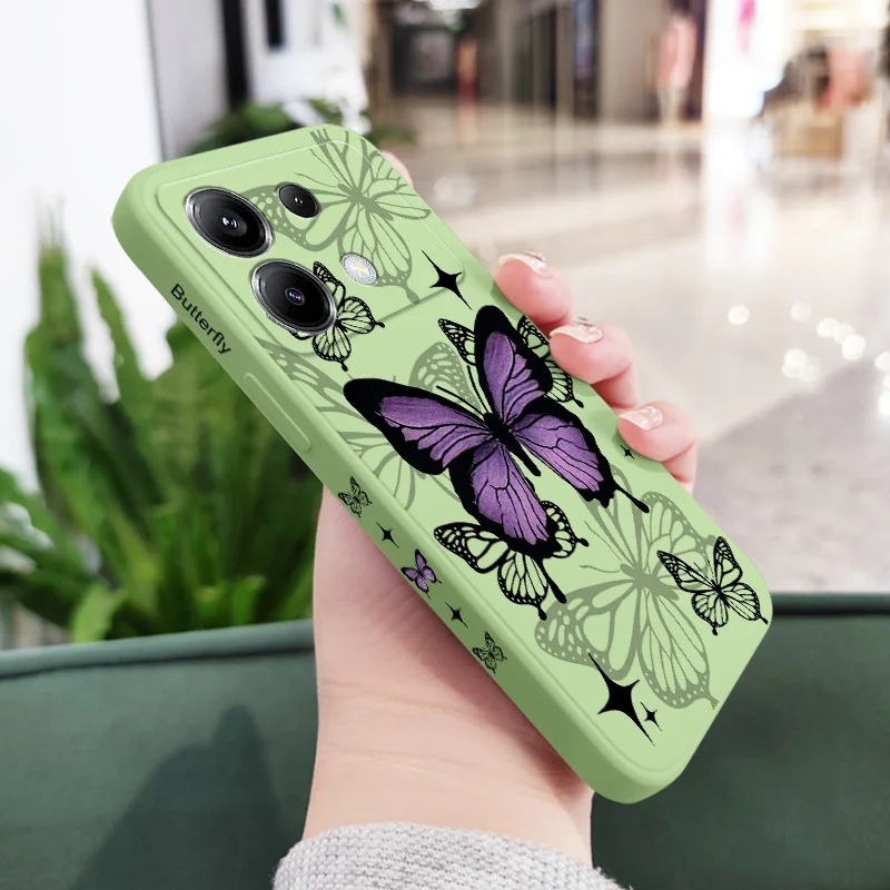 Elegant Flying Butterfly Silicone Phone Case Cover