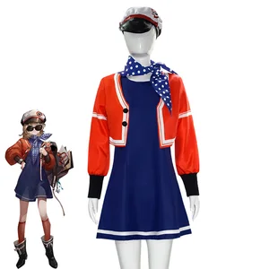 Anime Game Reverse:1999 Regulus Cosplay Costume Full Set Included Cap Glasses Scarf Women 2 Pieces Outfits Halloween Uniform