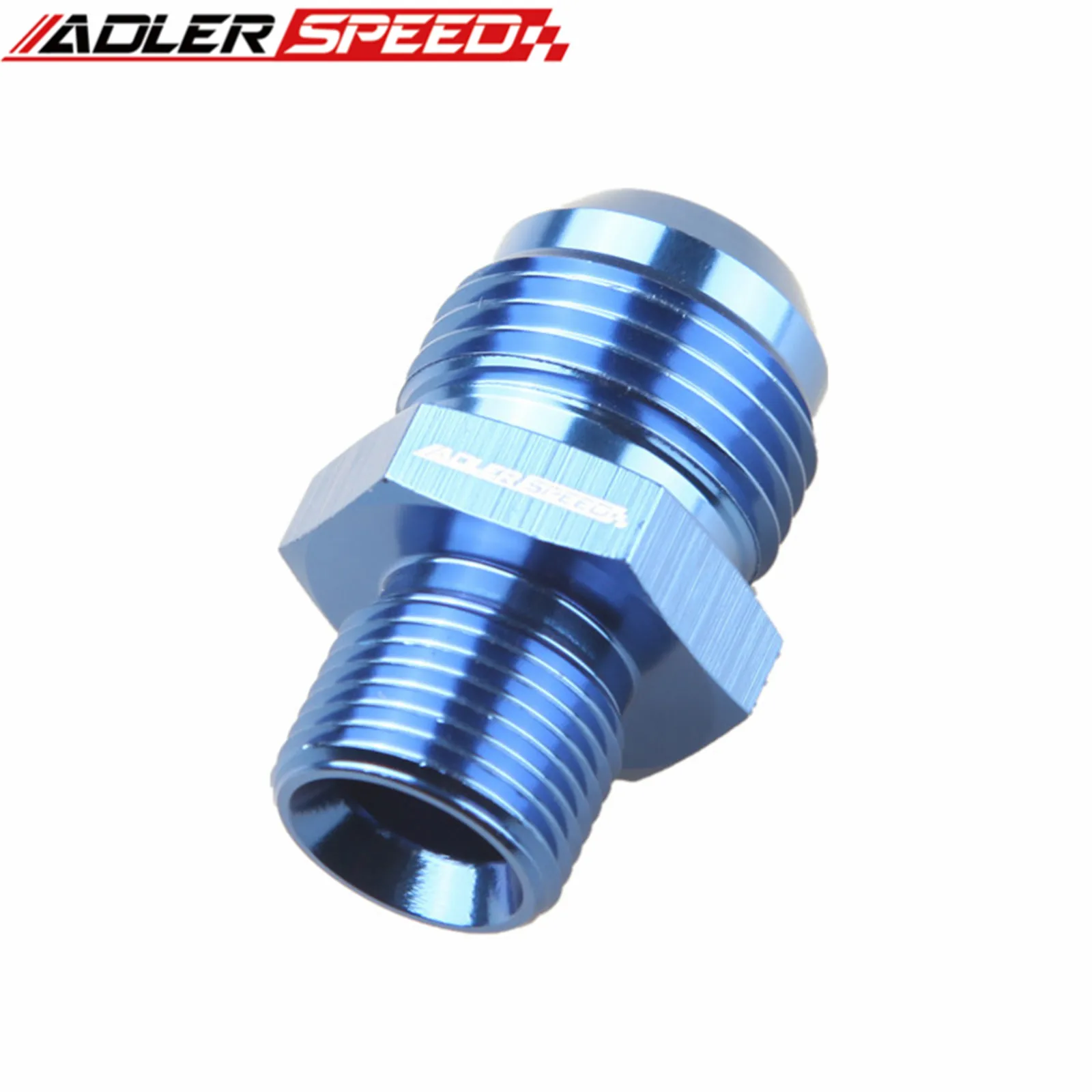 ADLERSPEED 범용 -10 AN AN10 수-1/2 BSP BSPP 스트레이트 어댑터 피팅 검정색/파란색/은색
