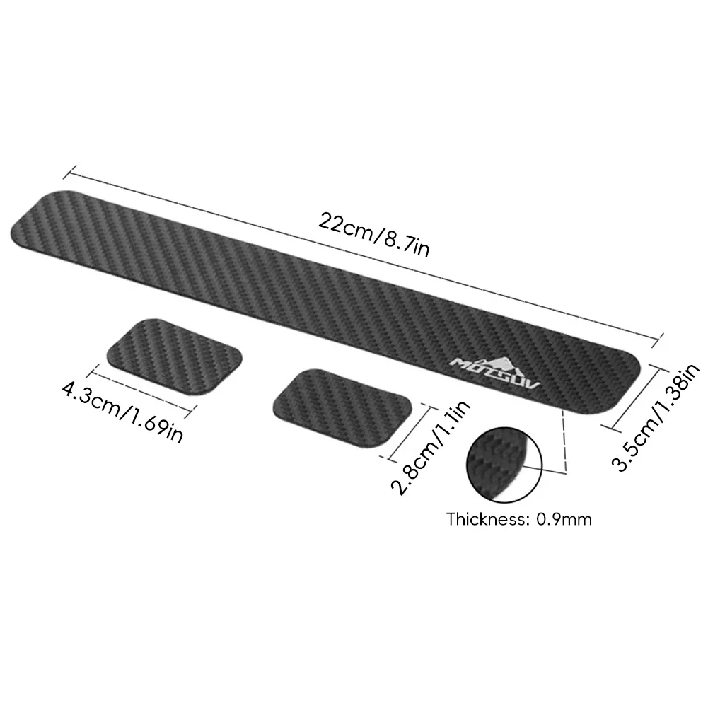 1Set Bicycle Chain Scratch Protection Sticker Bike Anti-scratch Sticker Thickened Carbon Fiber Waterproof Cycling Accessories