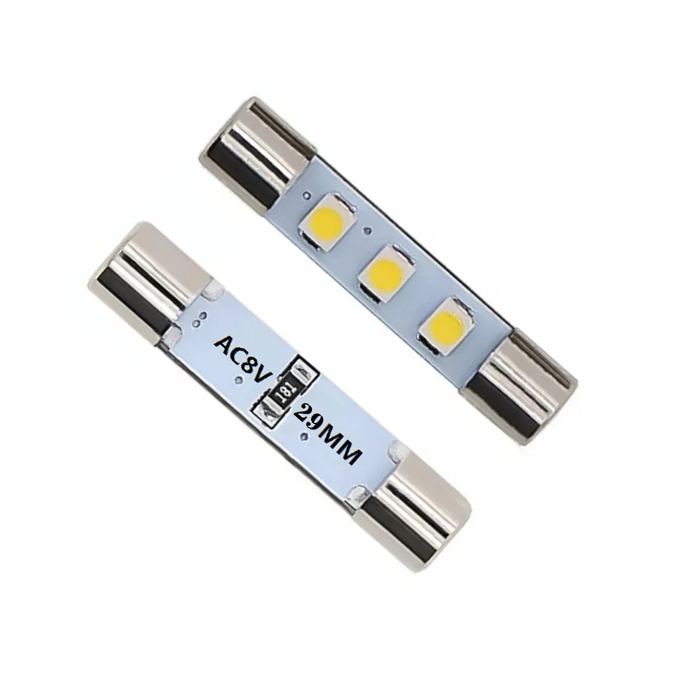 Lâmpada Led Fusível Dial Face Tuner Backlights para Marantz Sansui Kenwood Fisher Pioneer e Muitos Outros Receptores Estéreo Vintage Ac8v