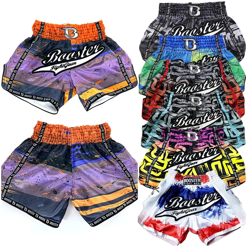 

Original Training Muay Thai Gym Fighting Shorts Fitness Combat Sports Pants Embroidery Style Boxing Shorts Sweat Pants