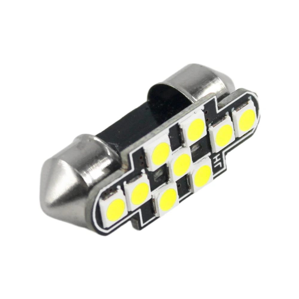 

10PCS C5W LED Bulbs Canbus Festoon 31MM 36MM 39MM 41MM 3030 9SMD C10W NO ERROR Car Interior Dome Light Reading Light 12V