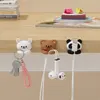 Desktop Cable Organizer Holder Cute Winder Clips Desk Self-Adhesive Mobile Phone Data Cable Management Wire Cord Tidy Holder 5