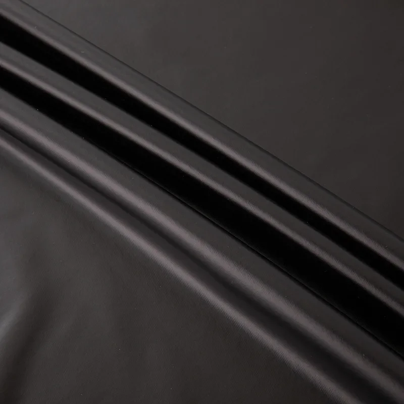 Waterproof PU Knit Base Layer 527 Dull Leather Surface For Sweat Clothes Artificial Leather Pants Fabric Dynamic