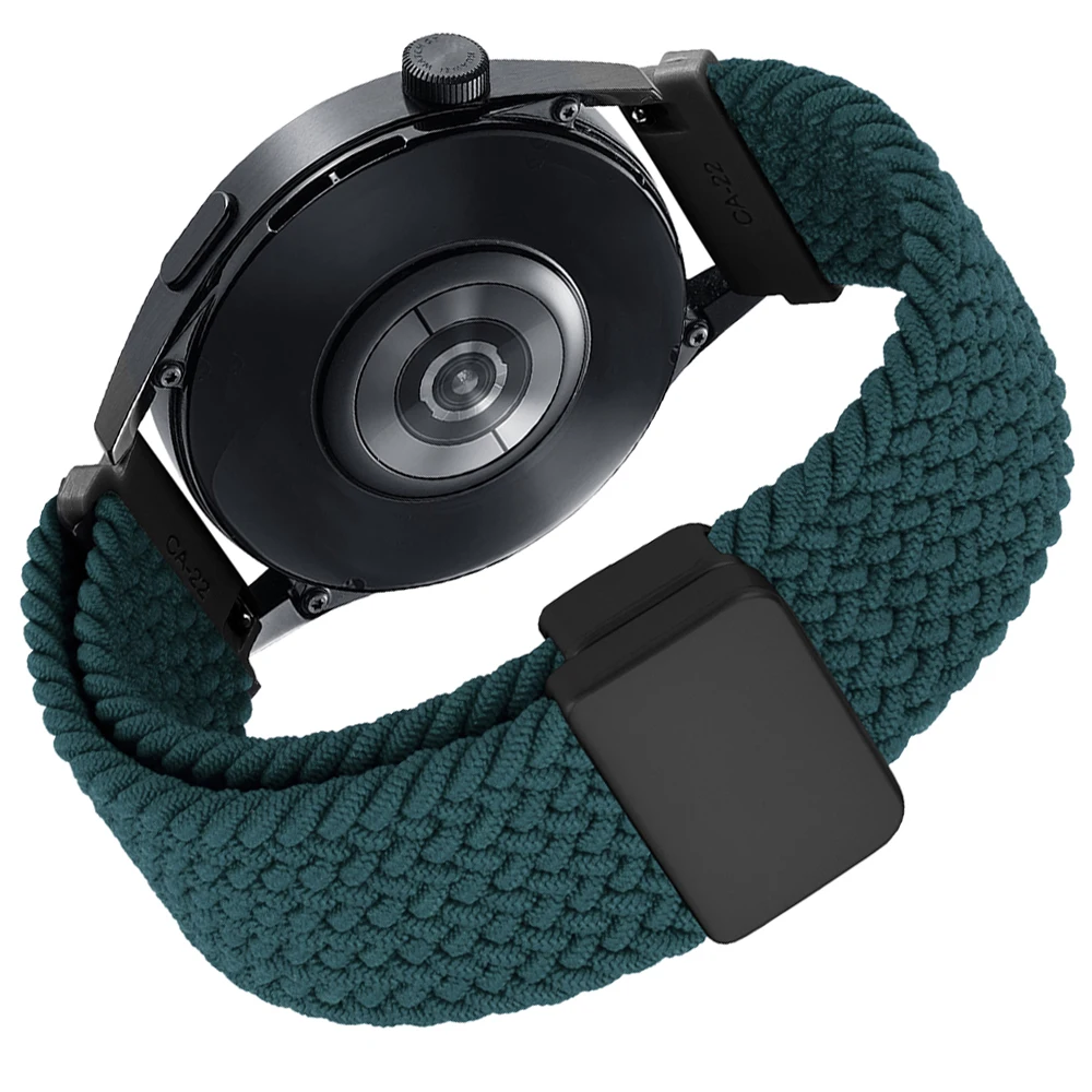 Braided Velcro Strap, 20mm 22mm Adjustable Watch Band
