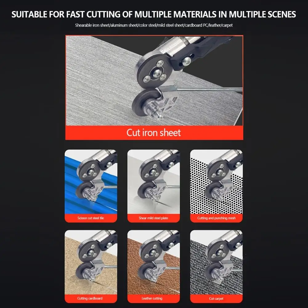 Enhanced Electric Drill Plate Cutter | Fast Cutting Tool