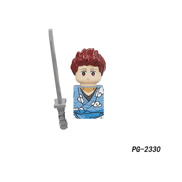 Demon Slayer WM6116 Mini Assemble Dolls Action Toy Figures Tanjirou Nezuko Inosuke Giyuu Kyoujurou Building Blocks WM2176 PG2327 PG2330 Tanjirou