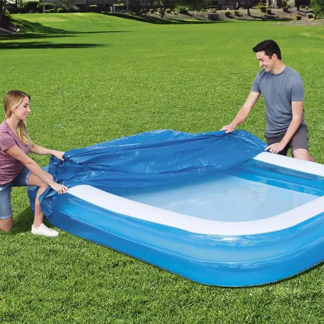 Téglalap Alakú Medence Burkolat 120 X 72 Hüvelykes Négyzet Vízálló Védelmező Napenergia -Burkolat Tartsa A Vízét - Image 2