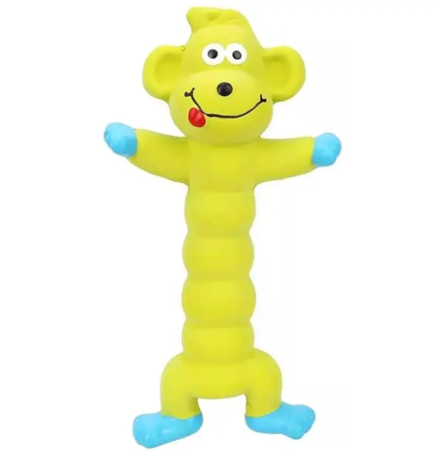 Hund quietschendes Gummispielzeug Hund Latex Kauspielzeug Welpen Klangspielzeug Tier bissfest Zug Heimtierbedarf für kleine, mittelgroße und große Hunde – Detail 13