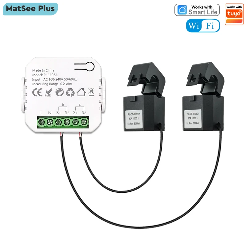Smart 2 Way WiFi Energy Meter Bidirection 1/2 Channel with thumbnail 3