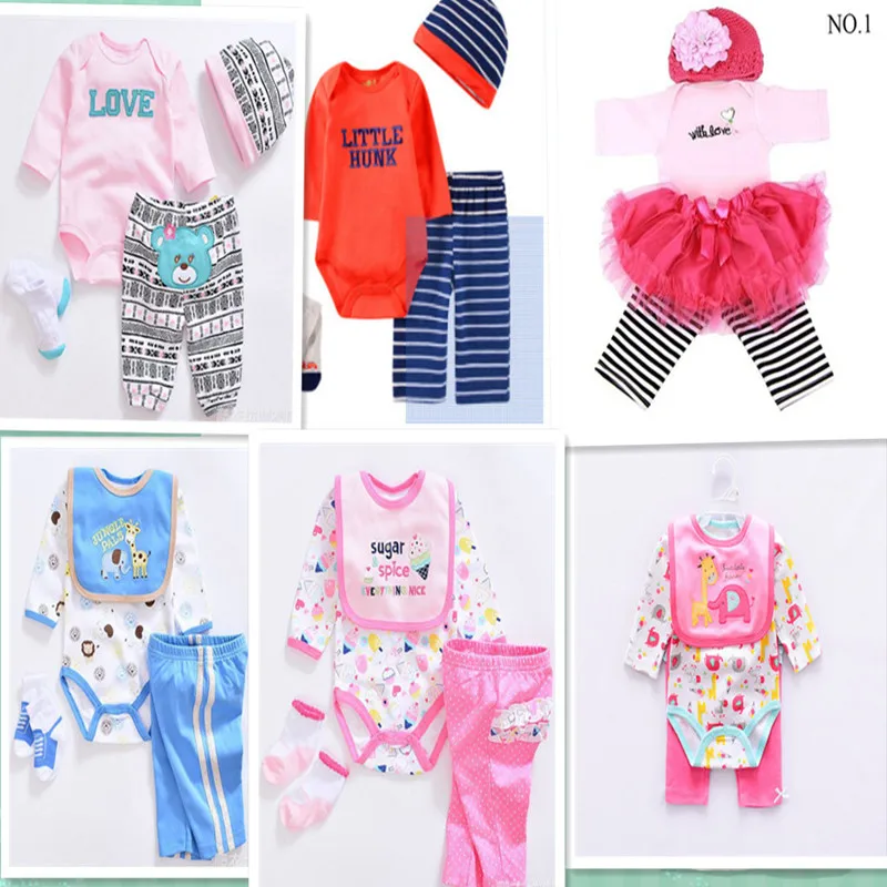 Clothes Sets For Silicone Reborn Baby Toy Doll Accessories 50-55cm Silicone Doll Clothing Reborn Baby Girls Boys Christmas Gift