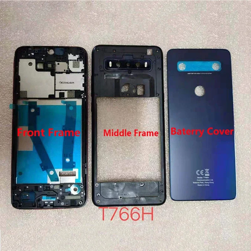 

For TCL 10 SE T766 T766H T766U T766J T766A Battery Back Cover LCD Holder Front Frame Back Plate Housing Case Middle Frame