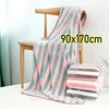Stripe Super Soft Bath Towel 90 x 170 cm Bathroom Towel Gym Towel Sports Towel Beach Towel Super Absorbent 1pc 1