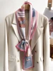 Fashion Small Silk Scarf Women Spring Autumn Summer Small Scarf Korean Style Tie Bag Headband Decoration Neck Scarf 2