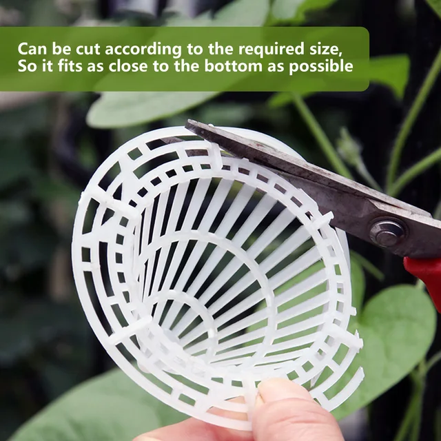Kúpos Virág Edény Lyuk Hálószála 30 Db Növényi Rács Szőnyeg Alsó Szivárgásbiztos Lélegző Vízelvezető Védje A Talajt - Image 3