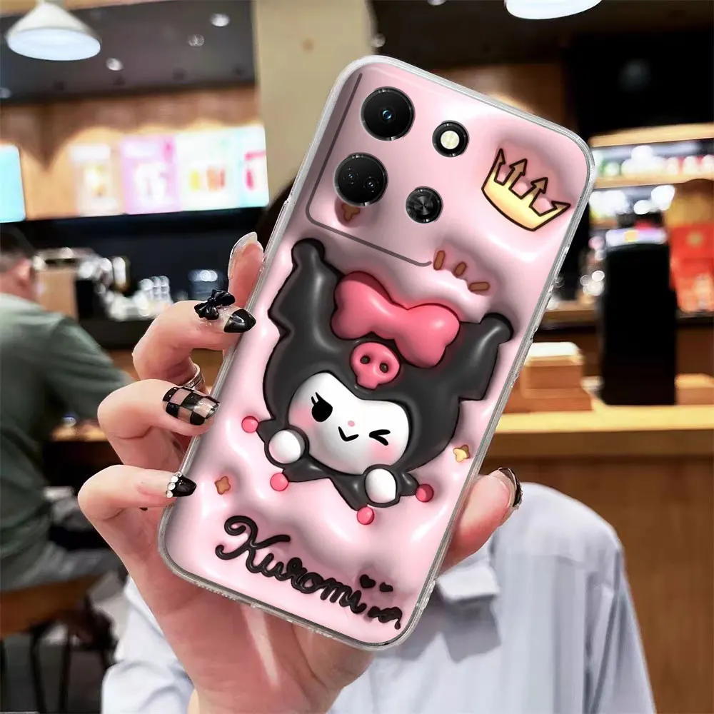 thumbnail image 1 of Clear Phone Case For Infinix NOTE 10 11 12 30 30i SMART 4 5 6 7 ZERO CAMON 19 20 PRO Case Funda Anime Hello K-kitty K-Kuromi, 1 of 5