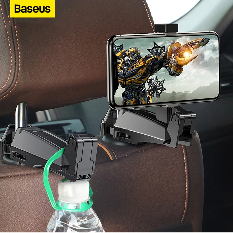 Baseus Car Back Seat Headrest Mount Mobile Phone Holder Car Baseus Headrest Holder Holders
