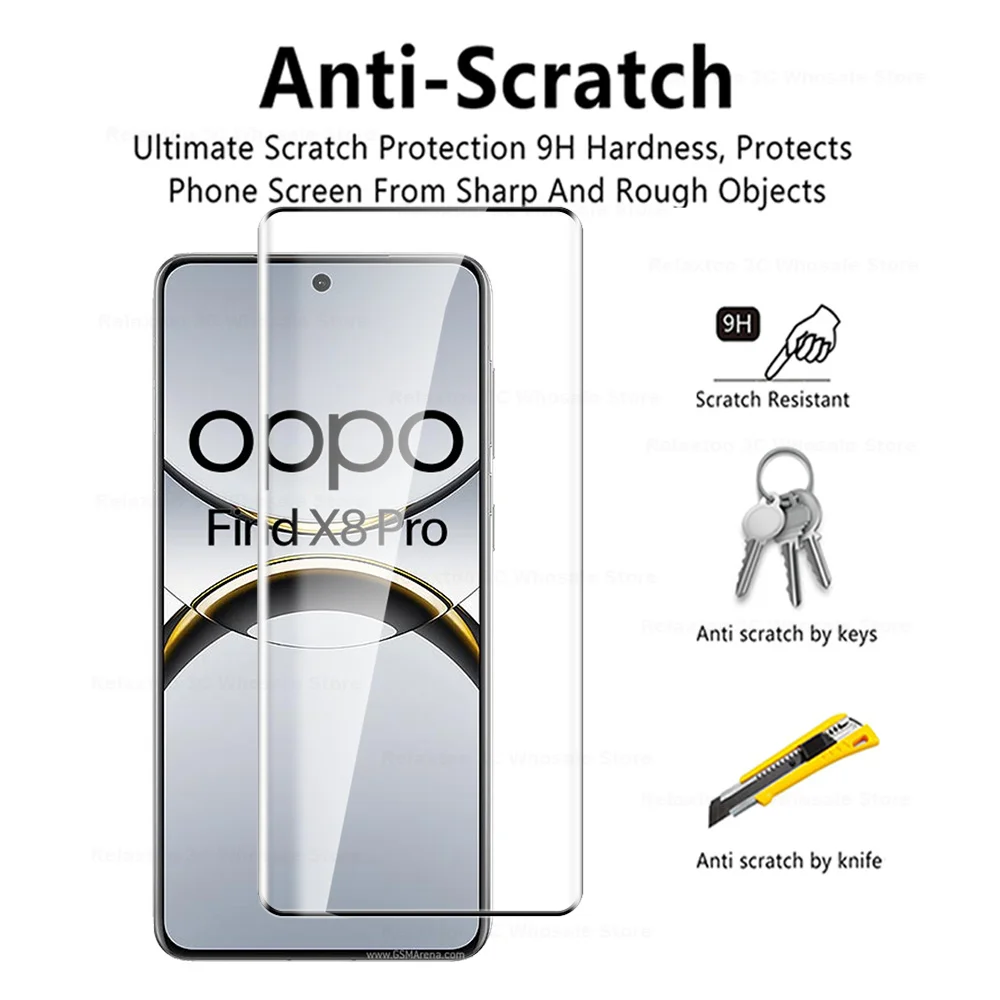 Premium 9D Curved Tempered Glass Screen Protector Set - 3-Pack