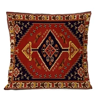 Home Decorative Geometric Bohemian Linen Throw Pillows Ethnic Persian Carpet Tribal Texture Cushion Room Decor Sofa Pillowcase 2