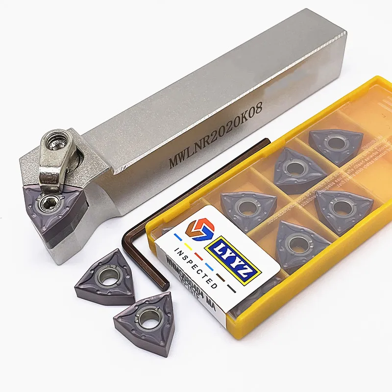 

High qualiMWLNR1616H08 MWLNR2020K08 MWLNR2525M08 MWLNR3232P08 Cylindrical turning tool holder Carbide insert WNMG080404 CNC tool